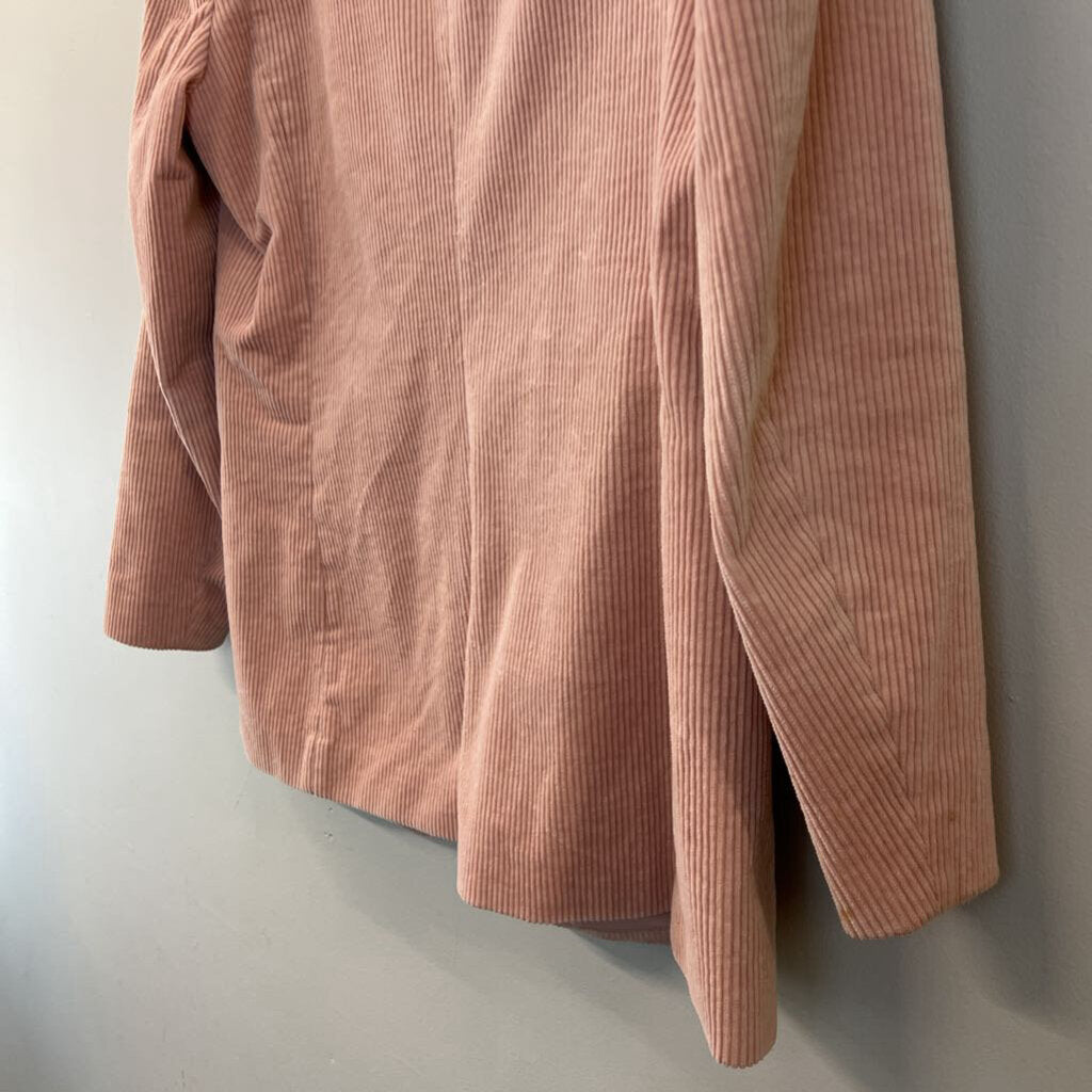 H&M Pink Corduroy Blazer Jacket 12