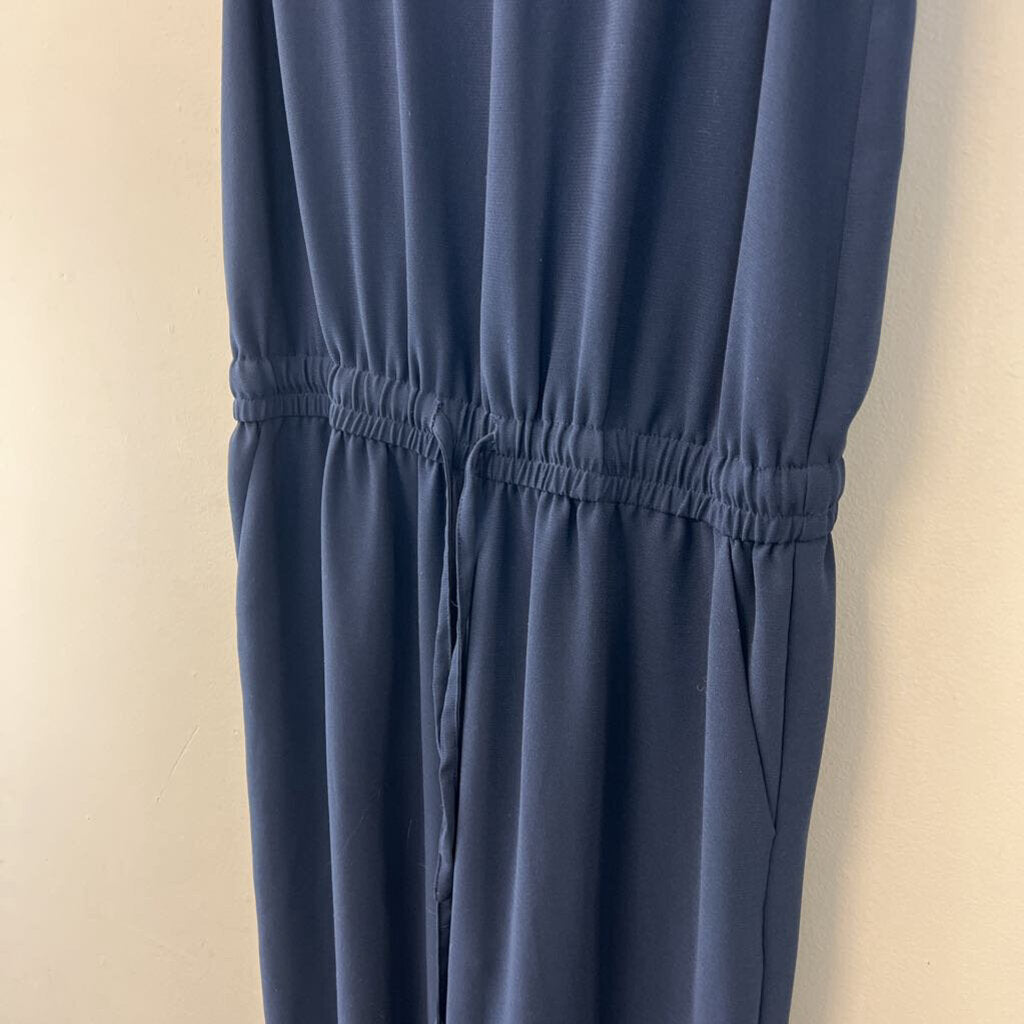 Cabi Navy Sleeveless Tie Waist Jumpsuit Extra Small