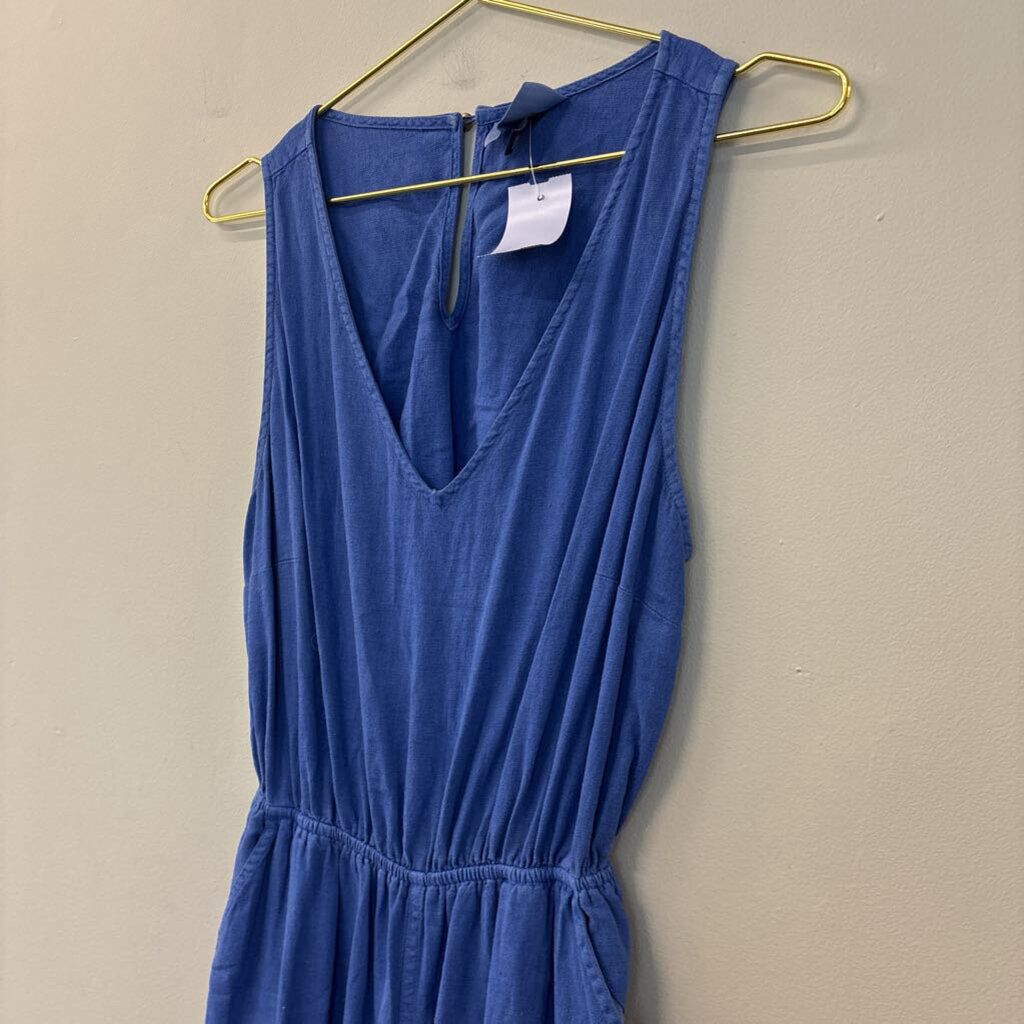 Universal Thread Blue Sleeveless Jumpsuit Small