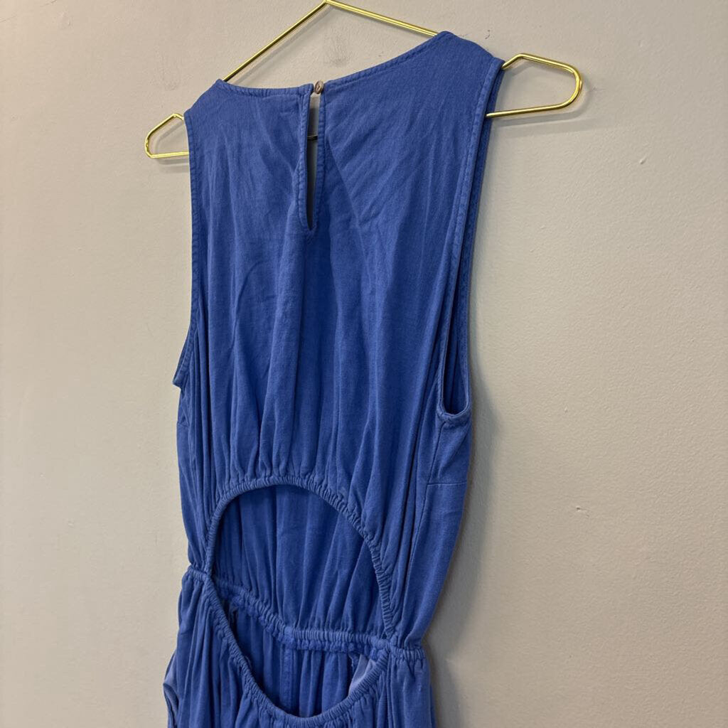 Universal Thread Blue Sleeveless Jumpsuit Small