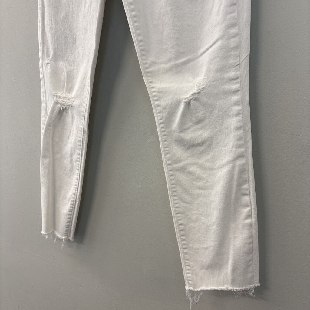 Loft White Modern Skinny Crop Jeans 28