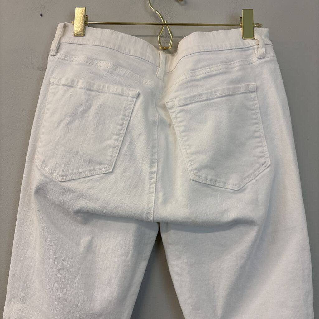 Loft White Modern Skinny Crop Jeans 28