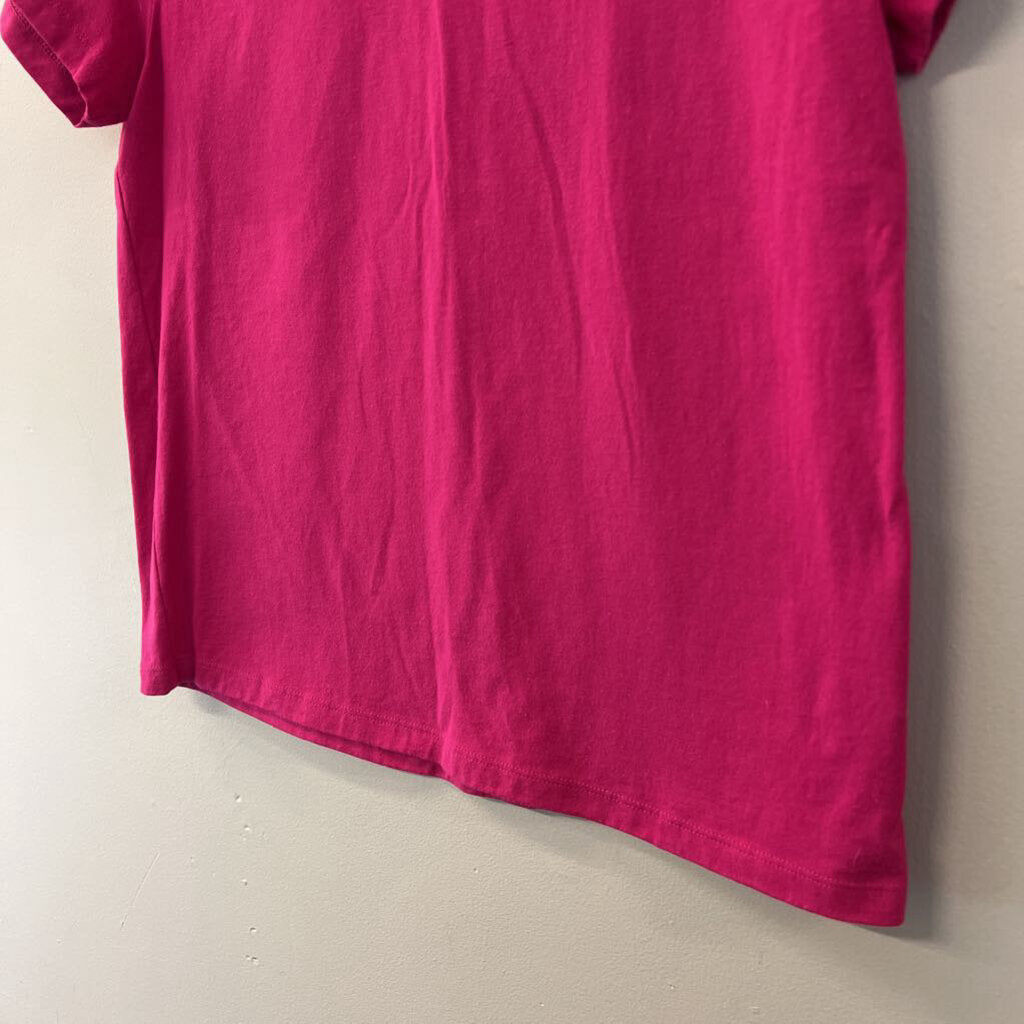 Champion Pink/ Multi Logo Short Sleeve Top Medium