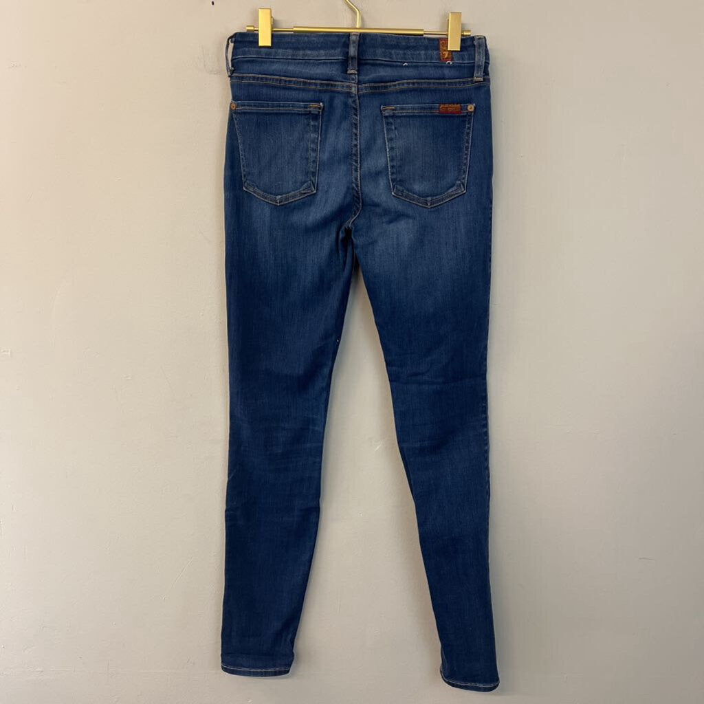 7 For All Mankind Dark Wash The Skinny Jeans 26