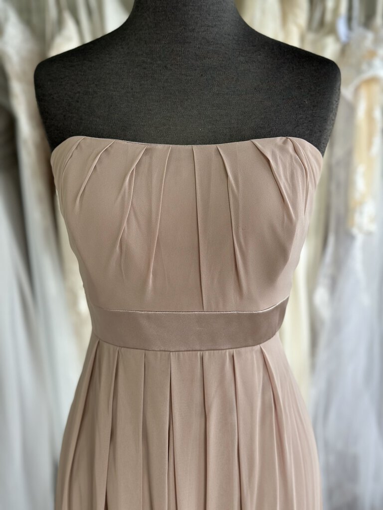 After Six Strapless Chiffon Dress 14