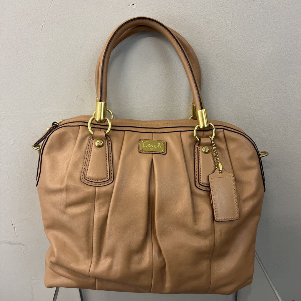 Coach Kristin Leather Pleated Satchel