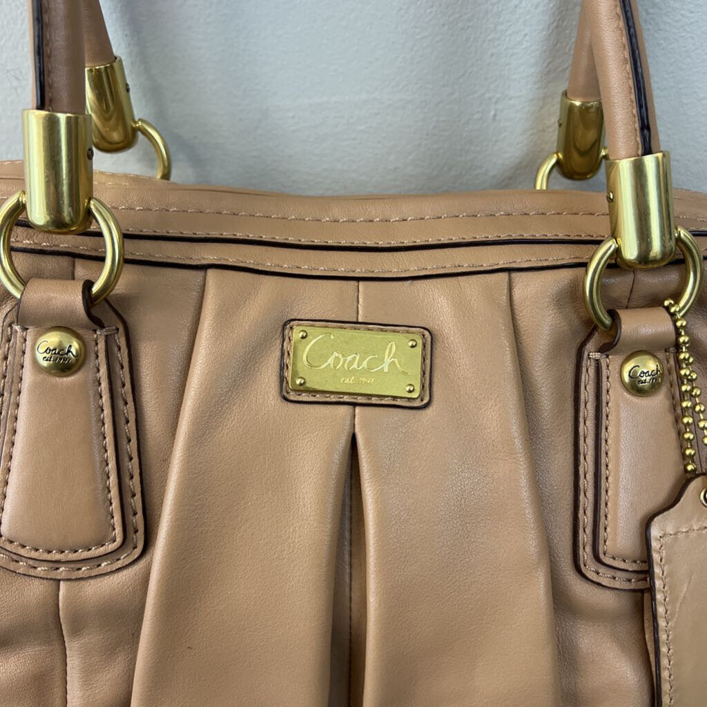 Coach Kristin Leather Pleated Satchel