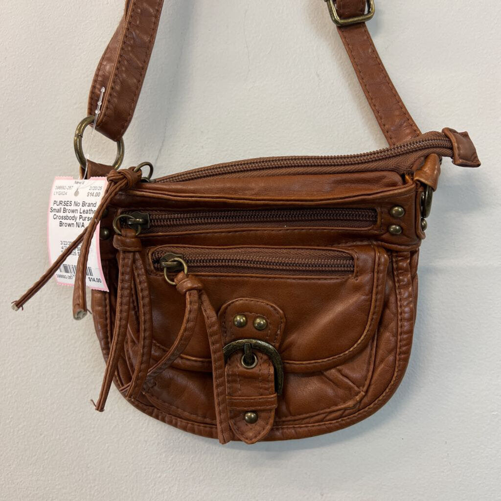 Small Brown Leather Crossbody Purse