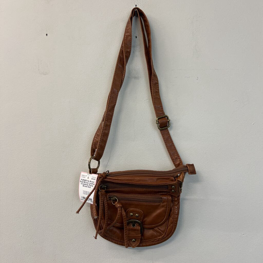 Small Brown Leather Crossbody Purse