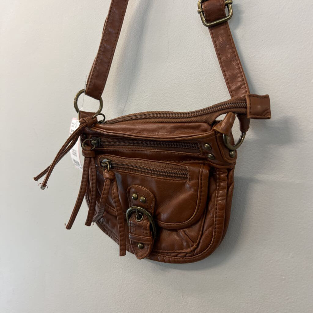 Small Brown Leather Crossbody Purse