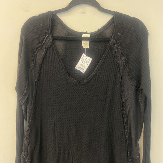 We The Free Black Slouchy Long Sleeve Top Small