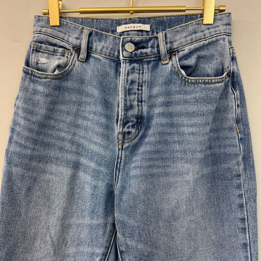 PacSun Light Wash High Rise Straight Jeans 25