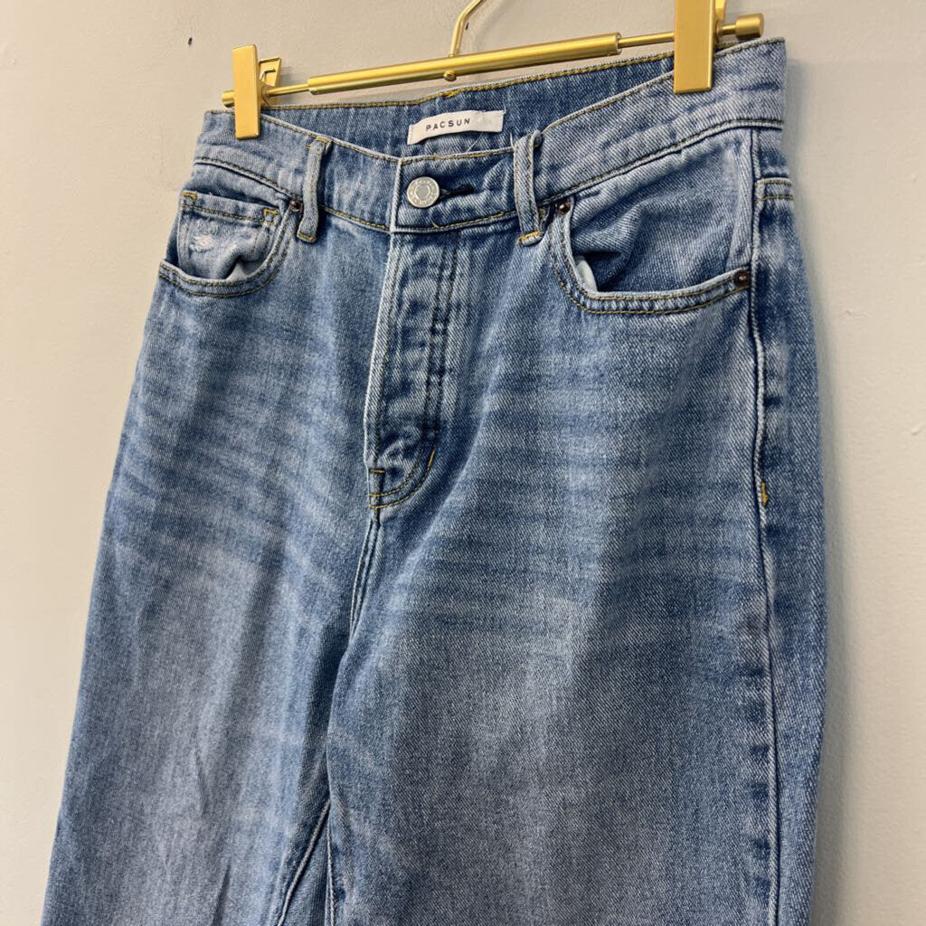 PacSun Light Wash High Rise Straight Jeans 25