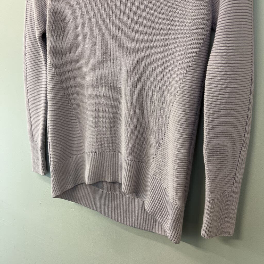 Athleta Purple Knit Long Sleeve V Neck Sweater XXS