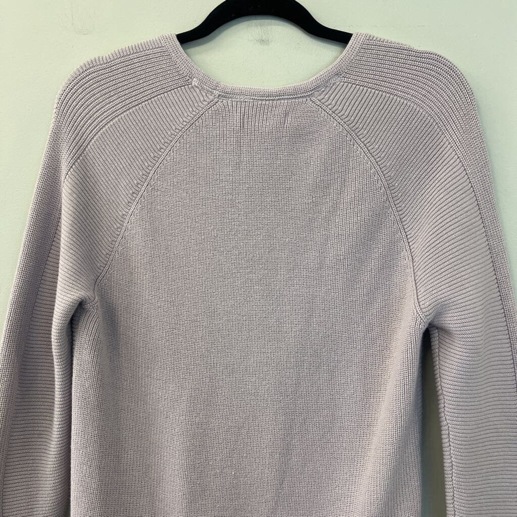 Athleta Purple Knit Long Sleeve V Neck Sweater XXS