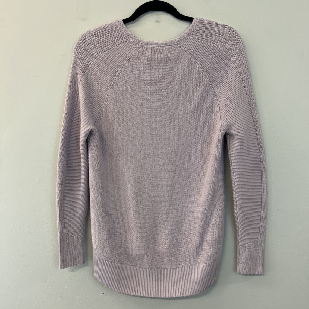 Athleta Purple Knit Long Sleeve V Neck Sweater XXS