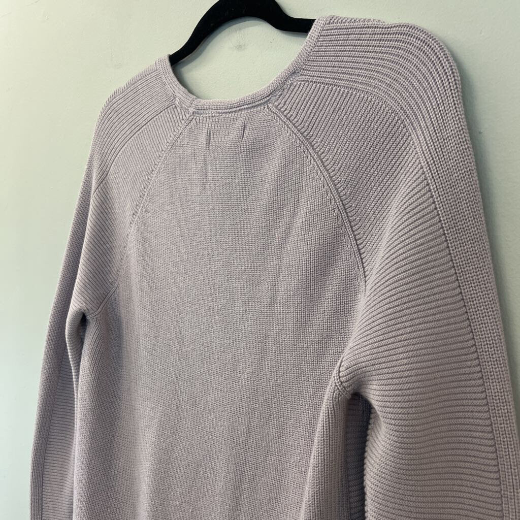 Athleta Purple Knit Long Sleeve V Neck Sweater XXS