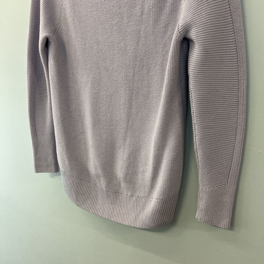 Athleta Purple Knit Long Sleeve V Neck Sweater XXS