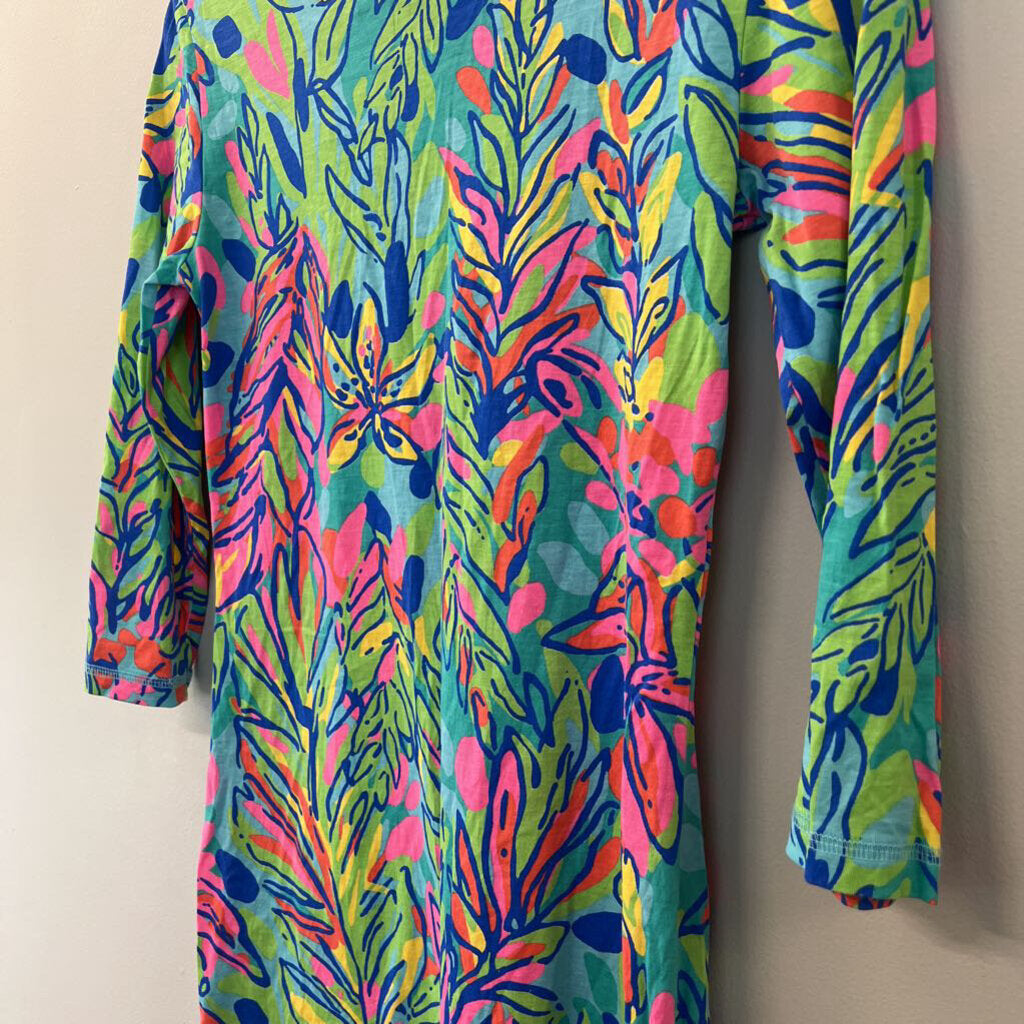 Lilly Pulitzer Palmetto Hot Spot V Neck T Shirt Dress Extra Small