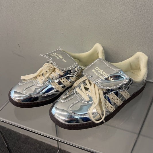 Adidas Wales Bonner Metallic Silver Samba Sneakers 7