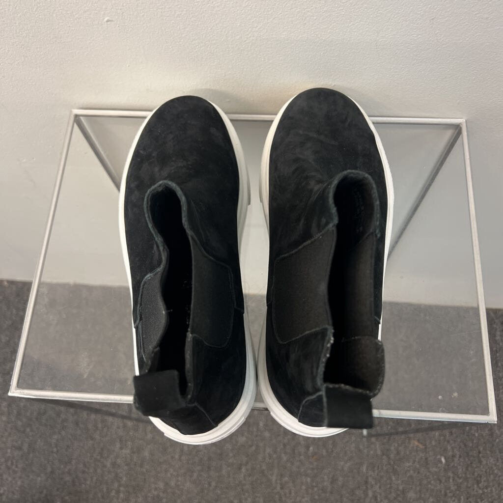 J/ Slides Dani Black Platform Chelsea Sneaker Boots 7