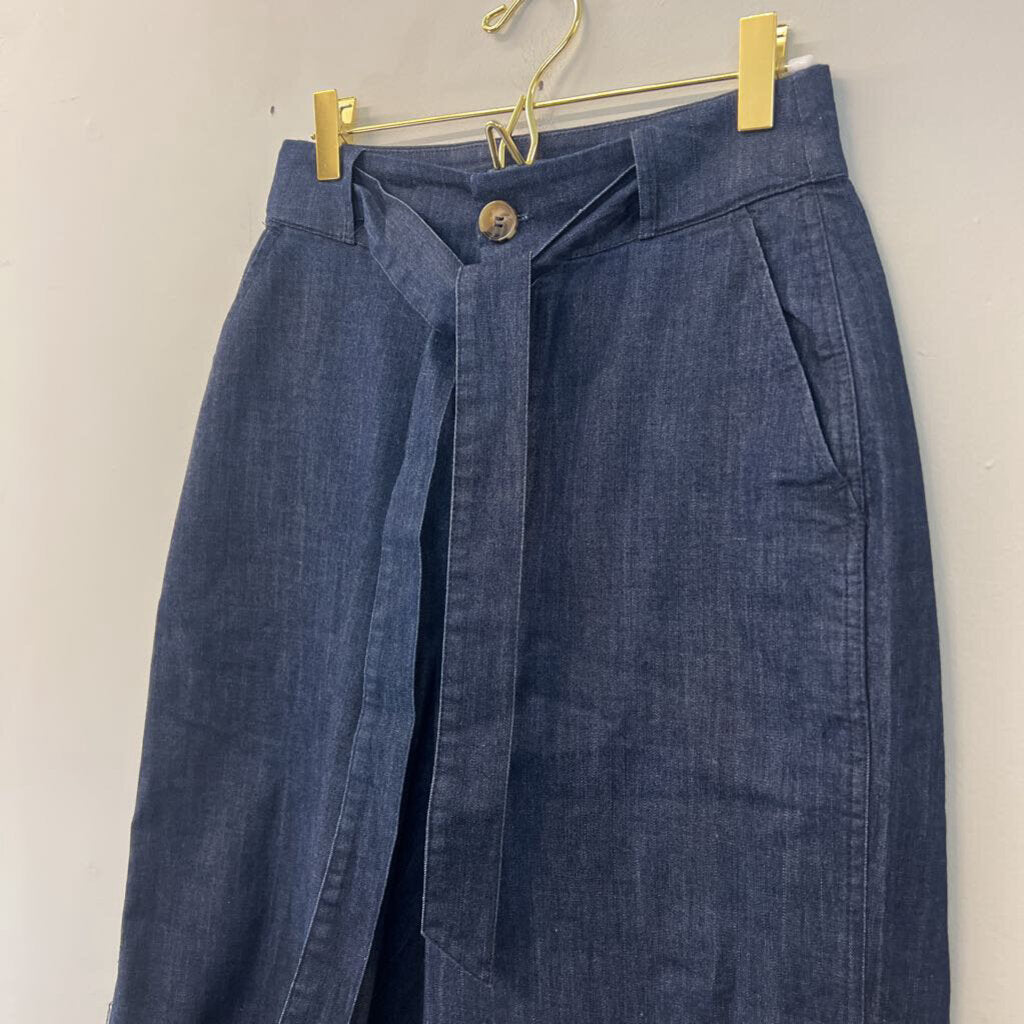 Mod Cloth Dark Wash High Waisted Denim Pants 2