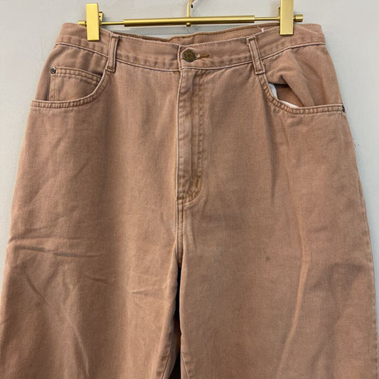 Hunt Club Light Brown High Waisted Wide Leg Pants 14