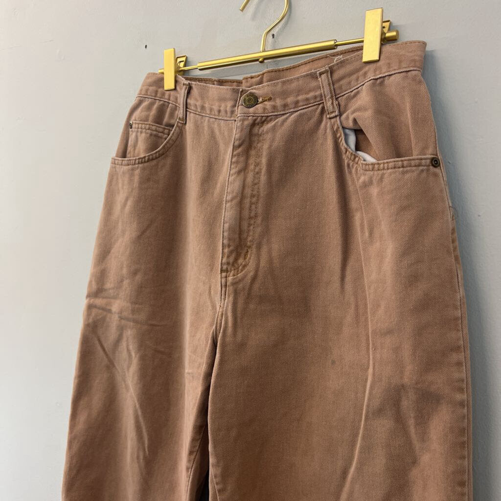 Hunt Club Light Brown High Waisted Wide Leg Pants 14