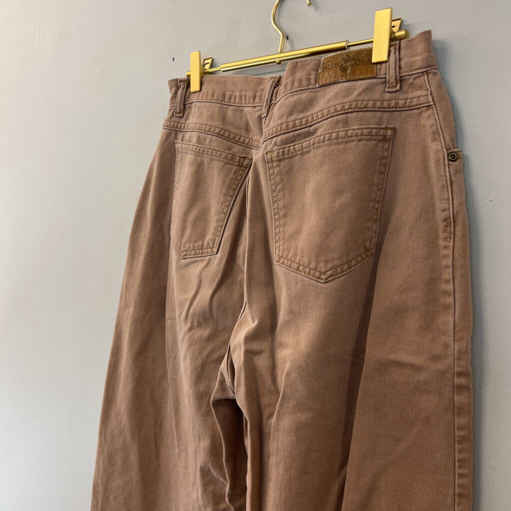 Hunt Club Light Brown High Waisted Wide Leg Pants 14