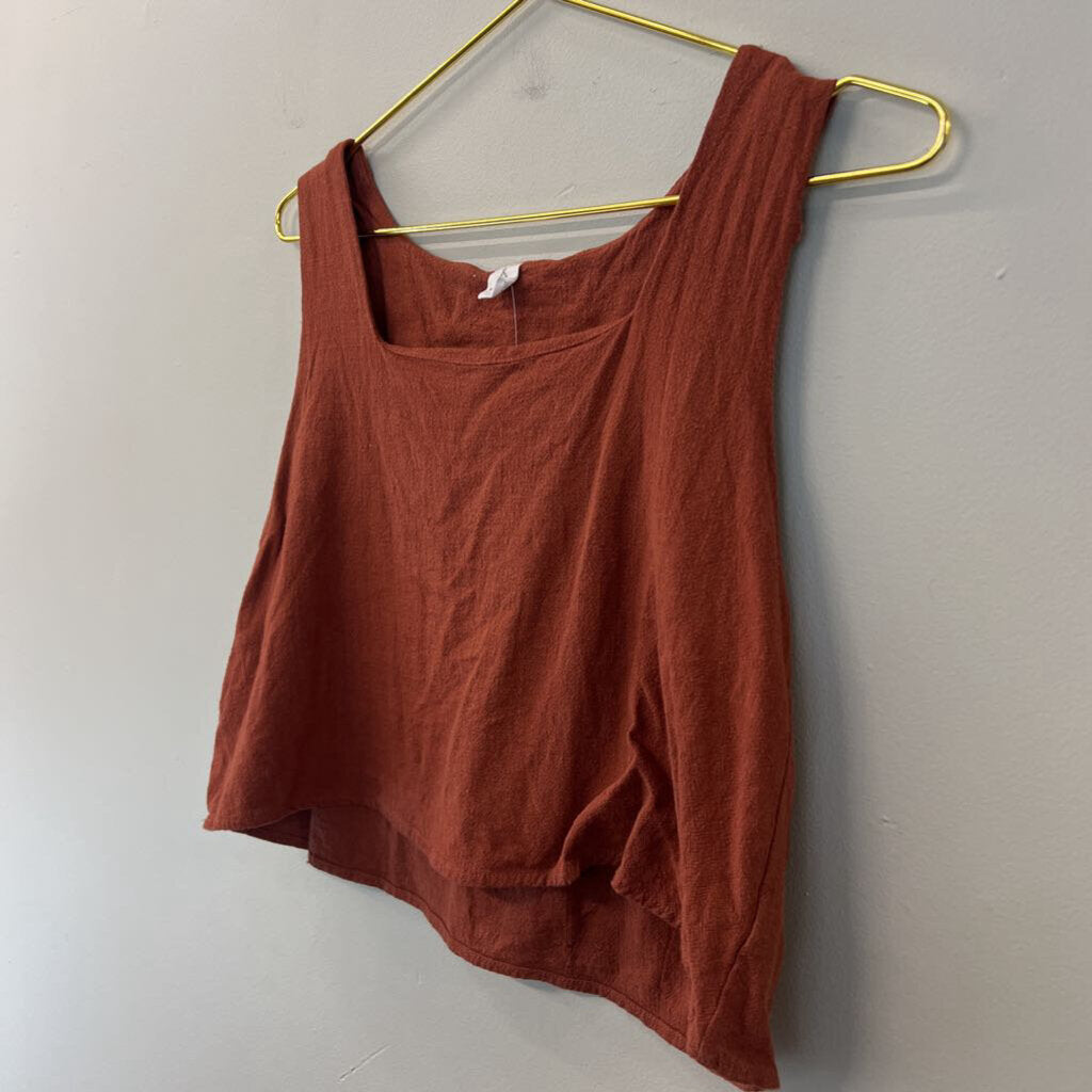 Anrabess Burnt Orange Tank/ Shorts Set Medium