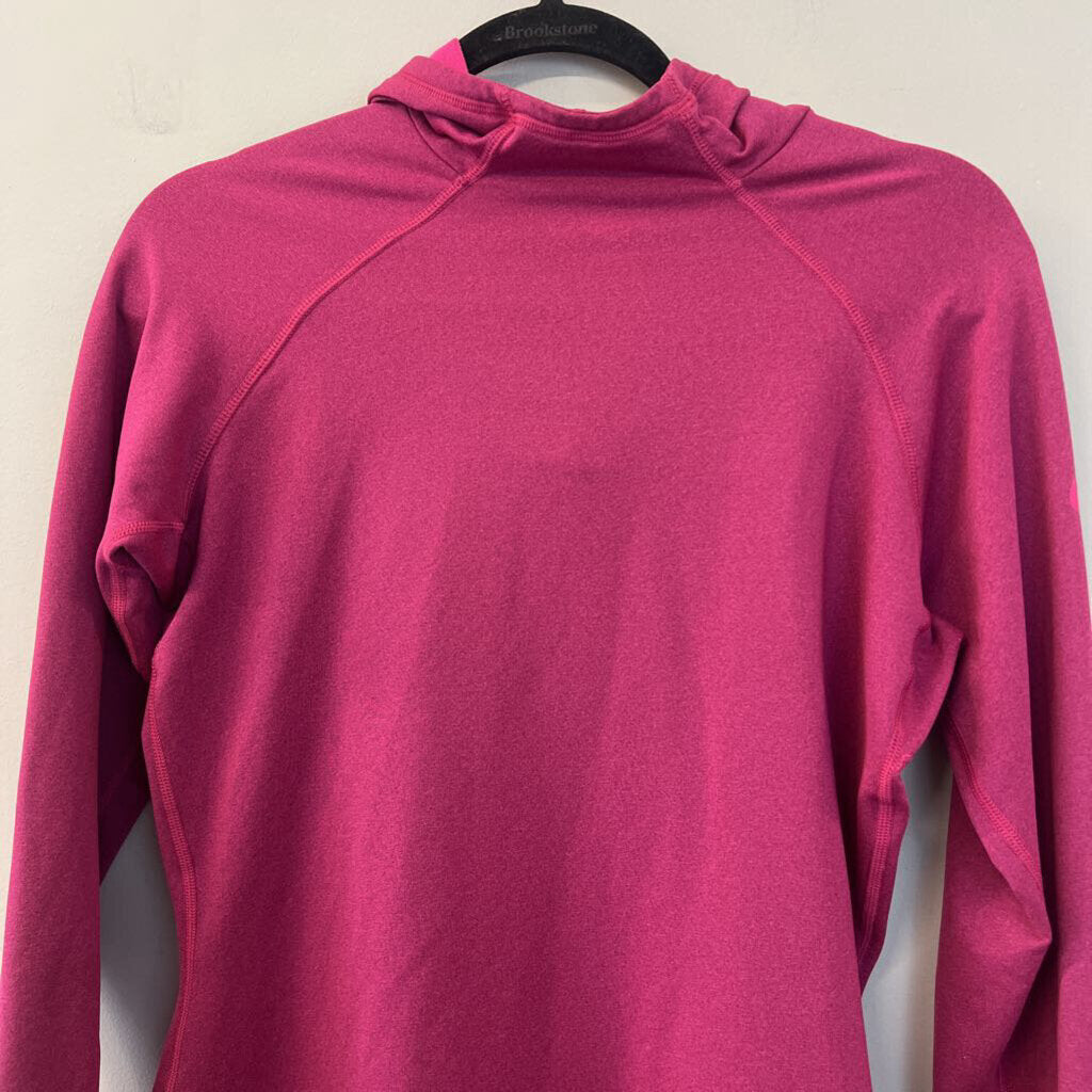 Nike Cranberry Long Sleeve Hooded Pullover Small