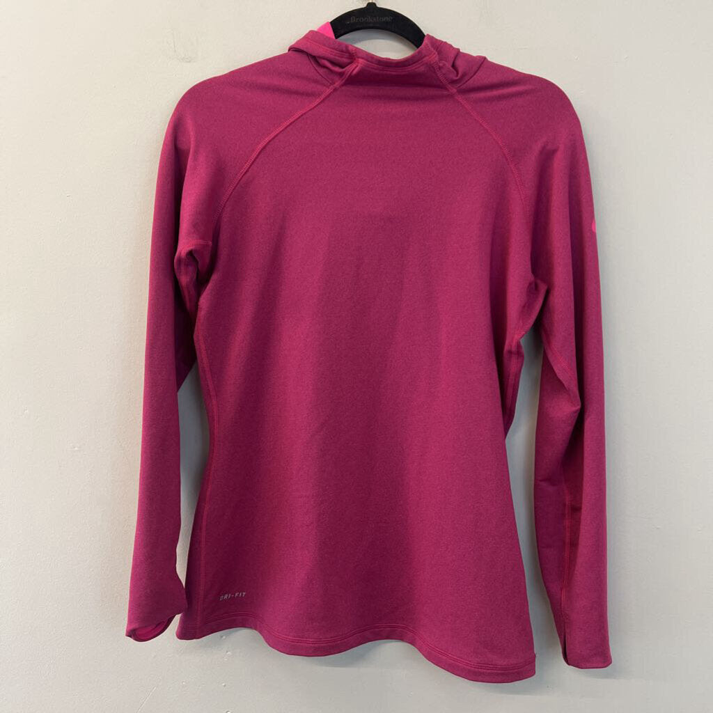 Nike Cranberry Long Sleeve Hooded Pullover Small