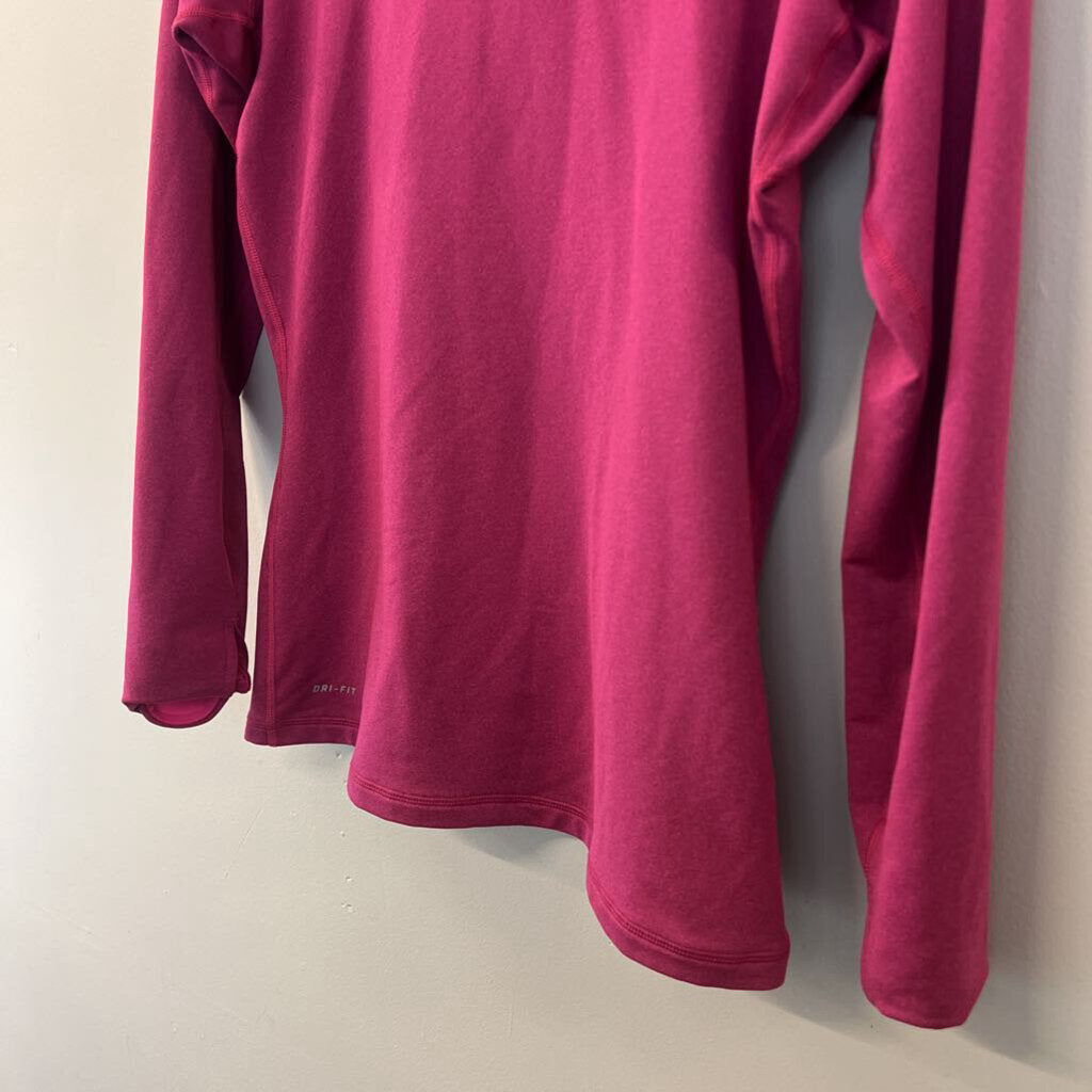 Nike Cranberry Long Sleeve Hooded Pullover Small