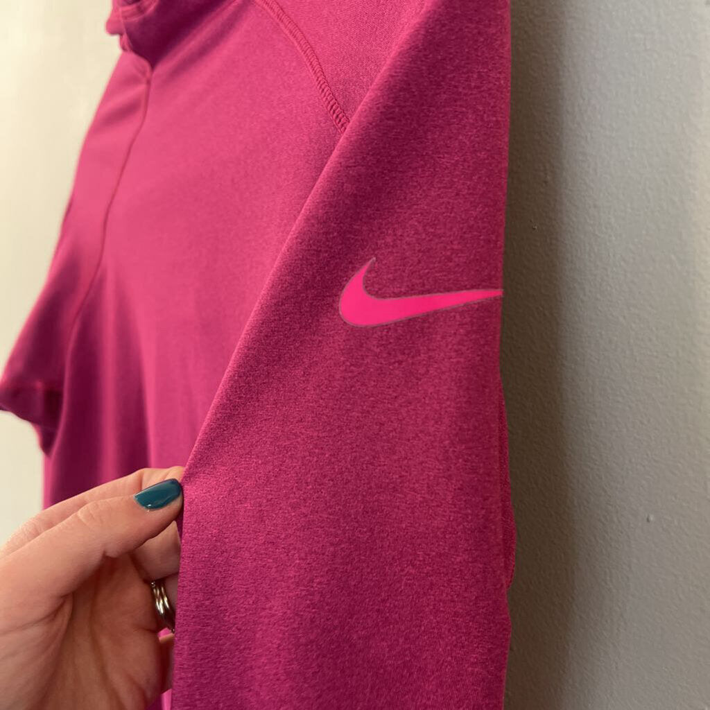 Nike Cranberry Long Sleeve Hooded Pullover Small