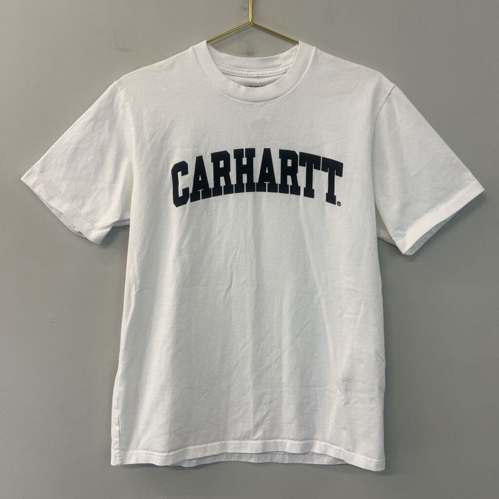 Carhartt White/ Black Logo Short Sleeve Graphic Tee Medium