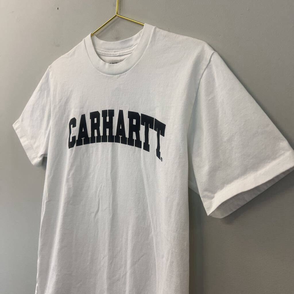 Carhartt White/ Black Logo Short Sleeve Graphic Tee Medium