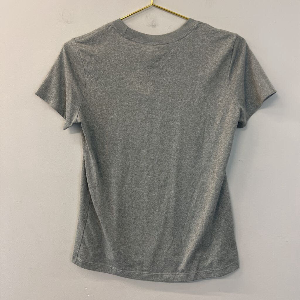 Nike Grey Short Sleeve Athletic Top Small