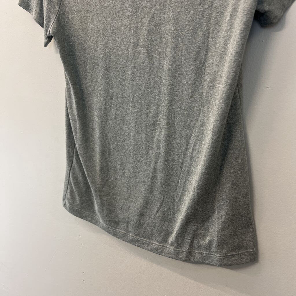 Nike Grey Short Sleeve Athletic Top Small