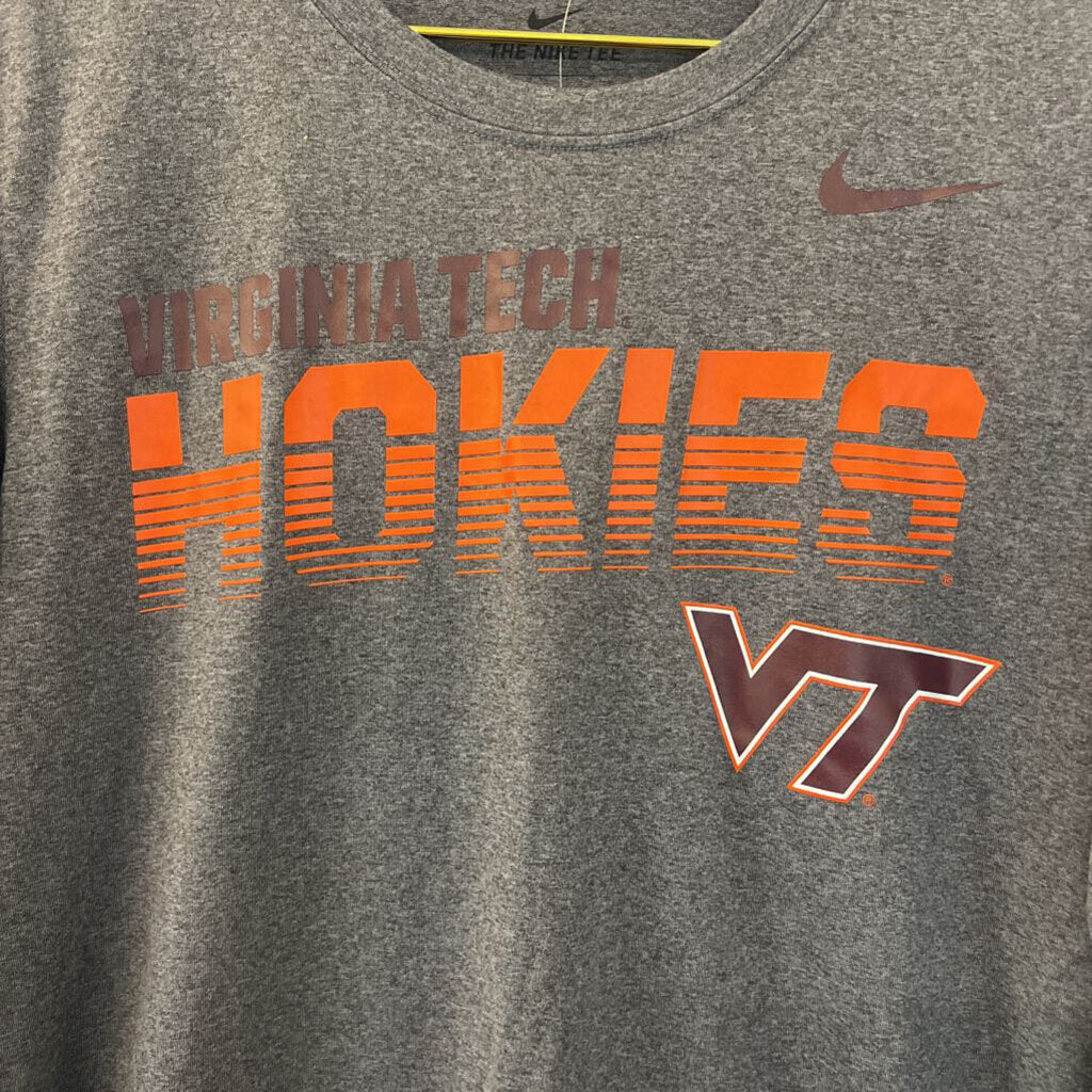 Nike Grey Virginia Tech Long Sleeve Top Small