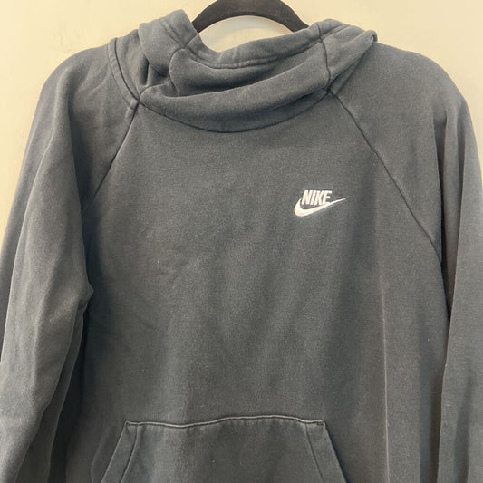 Nike Black/ White Logo Hoodie Large