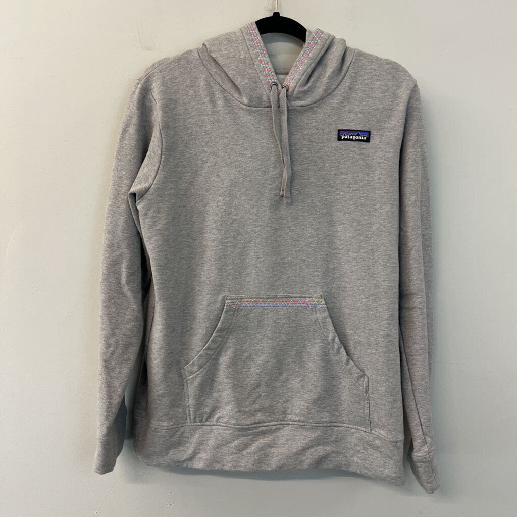 Patagonia Grey/ Multi Embroidered Stitch Hoodie Medium