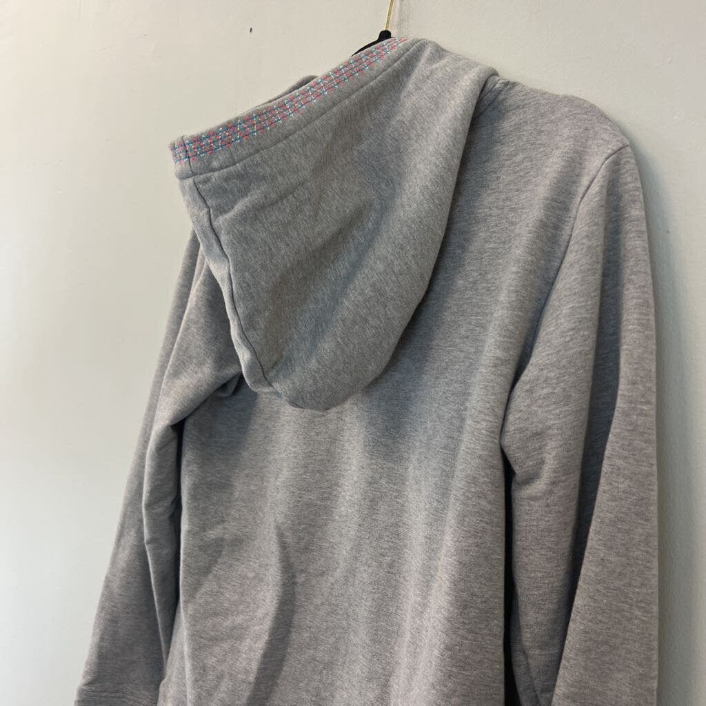 Patagonia Grey/ Multi Embroidered Stitch Hoodie Medium