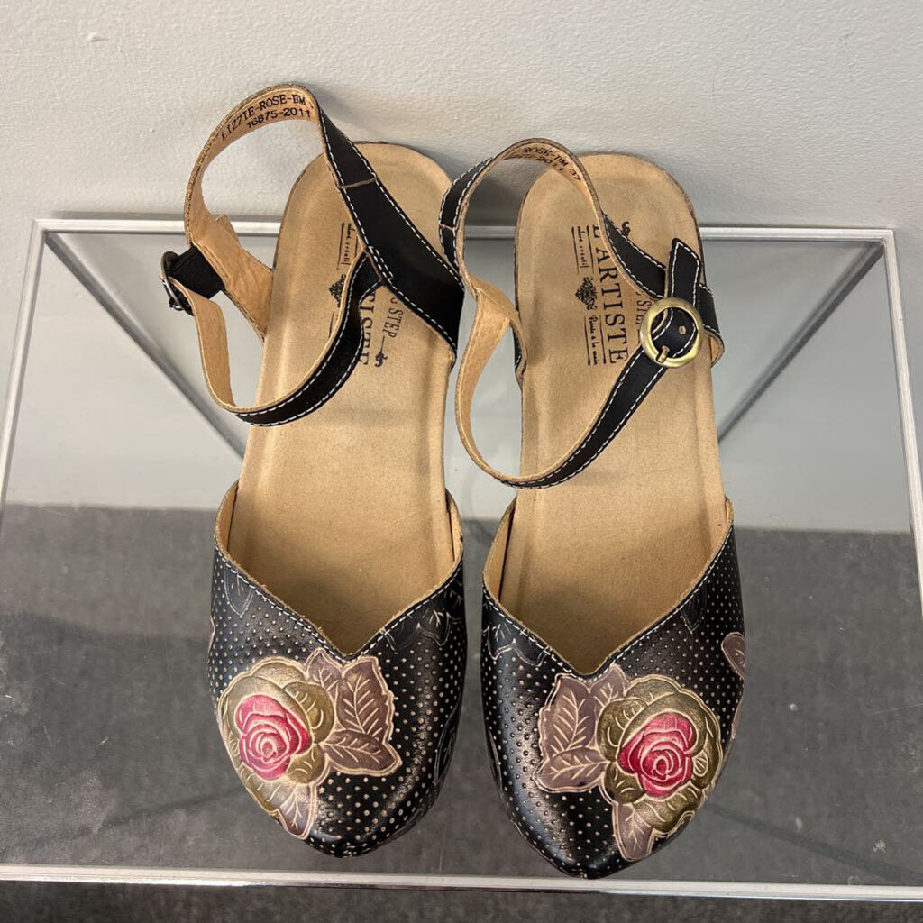 L'Artiste Black/ Multi Lizzie Rose Shoes 37