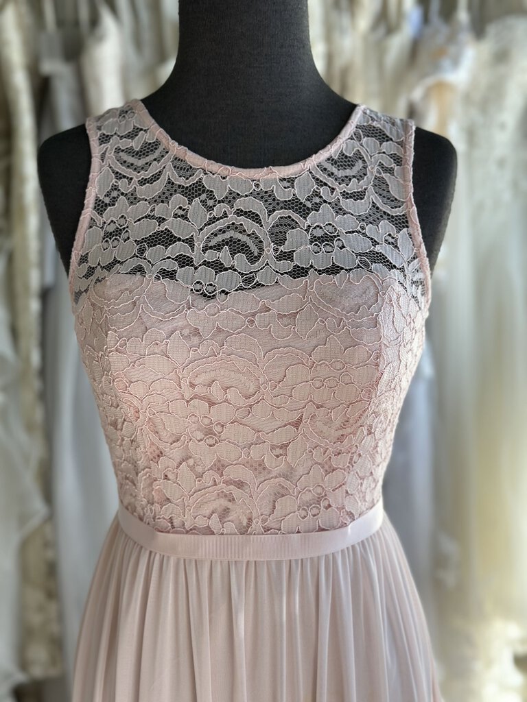 David's Bridal Lace Top Dress 6