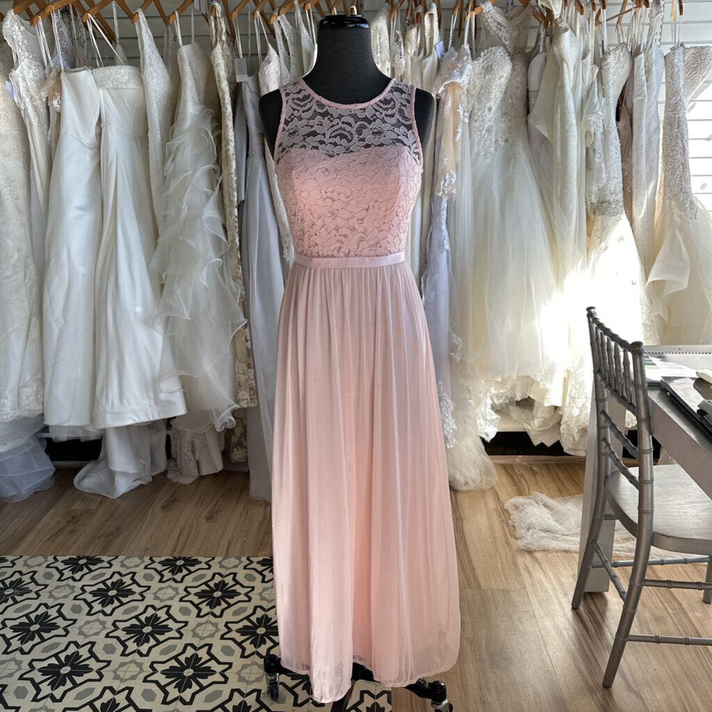 David's Bridal Lace Top Dress 6