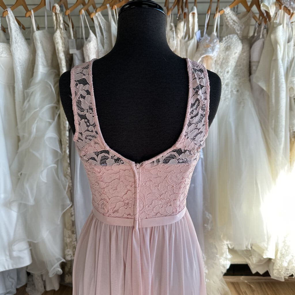 David's Bridal Lace Top Dress 6