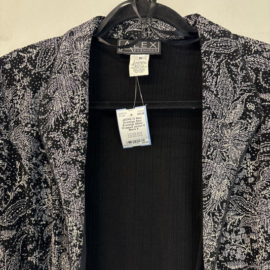 Alex Evenings Glitter Cropped Jacket 8