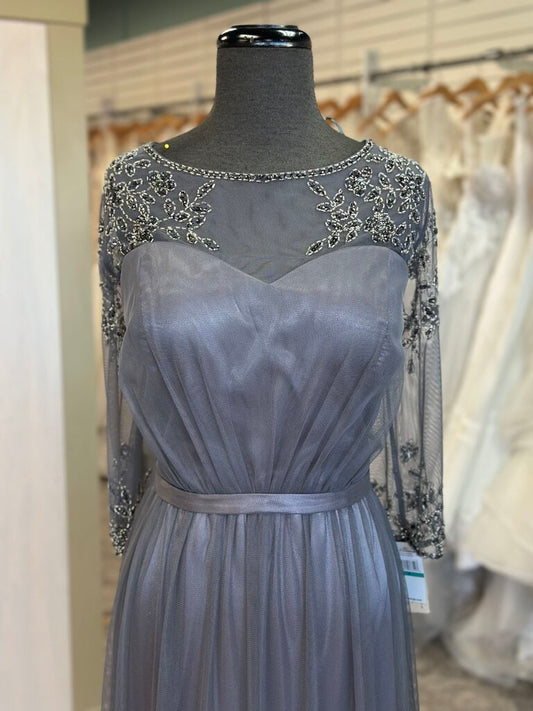 Alex Evenings Beaded Tulle Long Dress 16