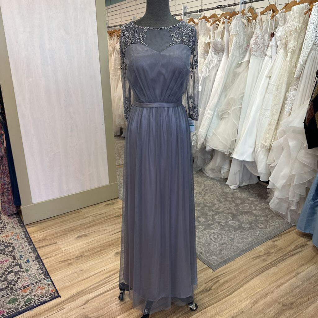 Alex Evenings Beaded Tulle Long Dress 16