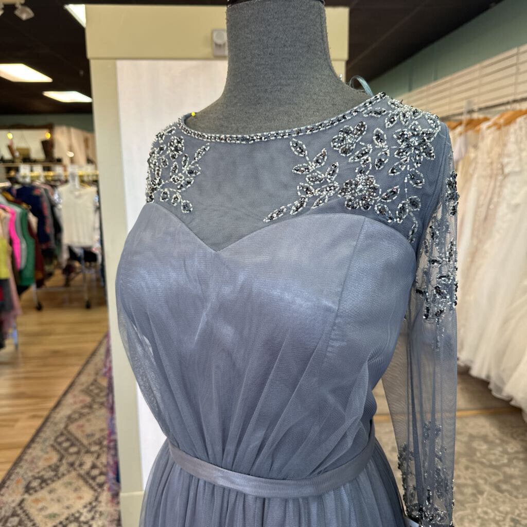 Alex Evenings Beaded Tulle Long Dress 16